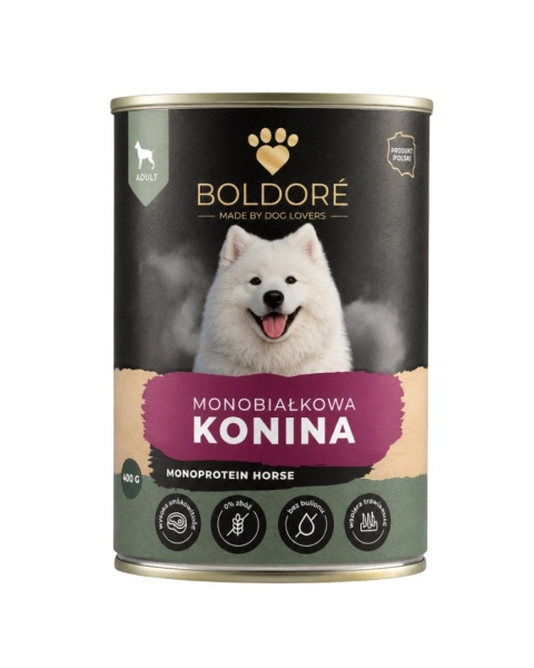 Karma mokra dla psa Monobiałkowa Konina 400g