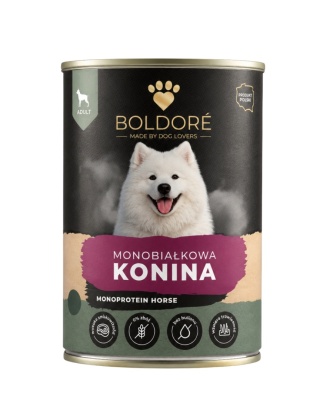 Karma mokra dla psa Monobiałkowa Konina 800g (dorosły)