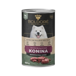 Karma mokra dla psa Monobiałkowa Konina 800g (dorosły)