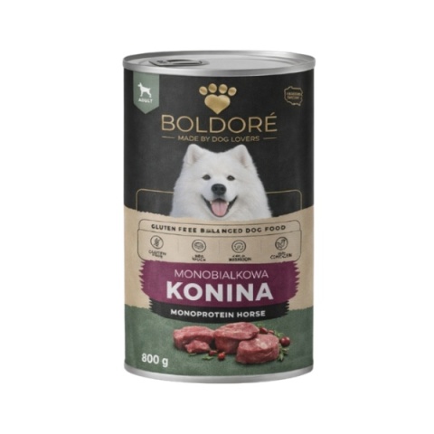 Karma mokra dla psa Monobiałkowa Konina 800g (dorosły)
