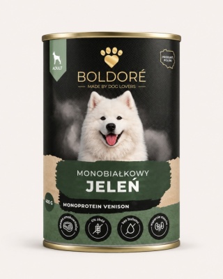 Karma mokra dla psa Monobiałkowy Jeleń 400g (dorosły)