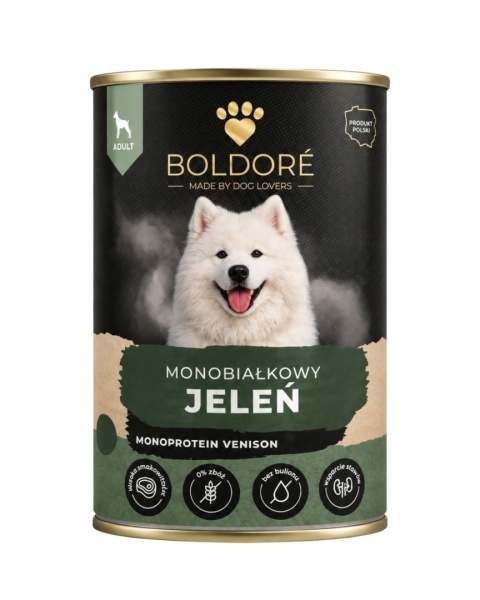 Karma mokra dla psa Monobiałkowy Jeleń 400g (dorosły)
