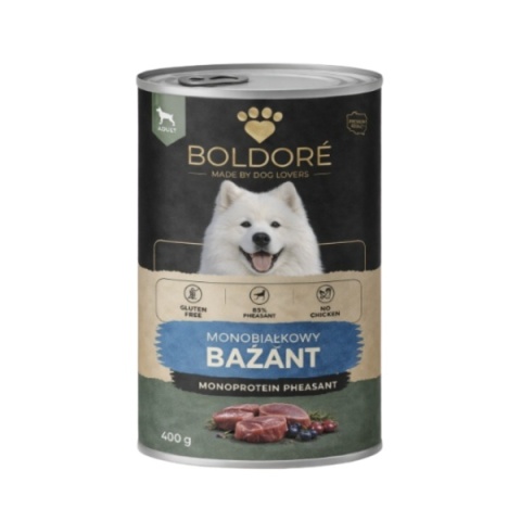 Karma mokra dla psa Monoproteinowy Bażant 400g (dorosły)