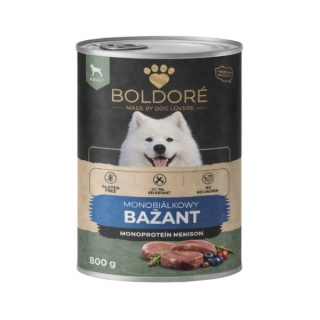 Karma mokra dla psa Monoproteinowy Bażant 800g (dorosły)