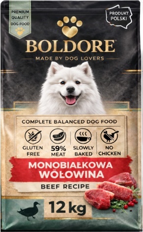 Karma sucha dla psa Monobiałkowa Wołowina 12kg (dorosły)