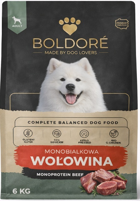 Karma sucha dla psa Monobiałkowa Wołowina 6kg (dorosły)