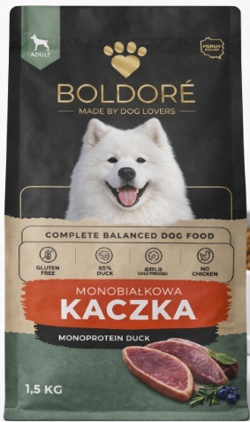 Karma sucha dla psa Monobiałkowa Kaczka 1,5kg (dorosły)