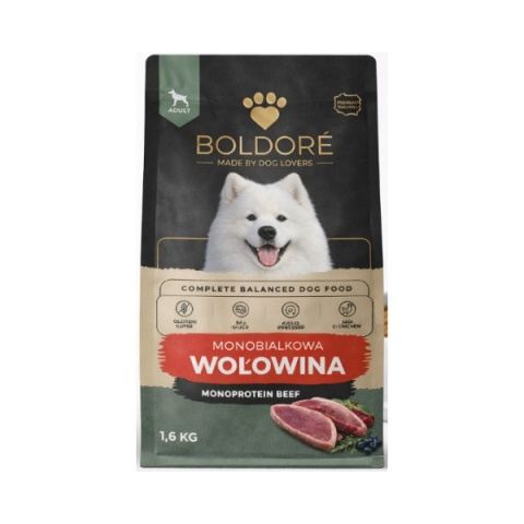 Karma sucha dla psa Monobiałkowa Wołowina 1,5kg (dorosły)