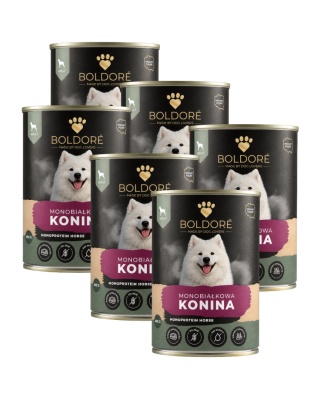 Zestaw karma mokra dla psa Monobiałkowa Konina 6x800g (dorosły)