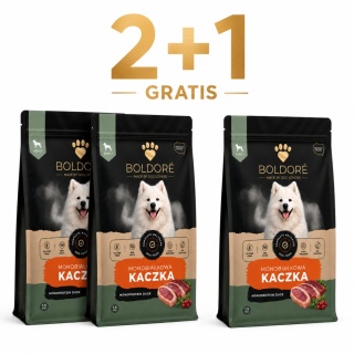 Zestaw karma sucha dla psa Monobiałkowa Kaczka 3x1,5kg (dorosły)