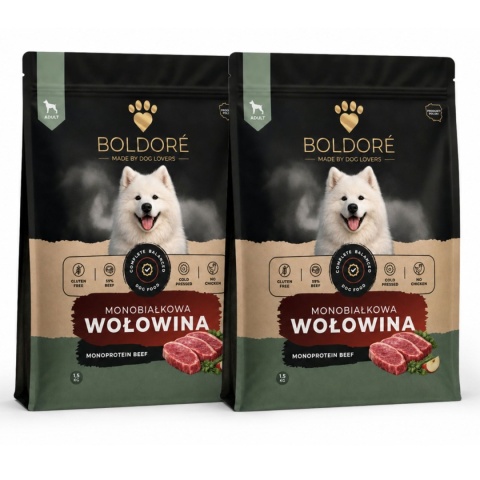 Zestaw karma sucha dla psa Monobiałkowa Wołowina 2x6kg