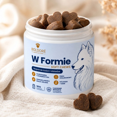 BOLDORÉ W Formie Soft Chews – wsparcie stawów i kości 180 g